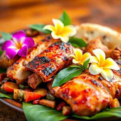 Luau Pork & Chicken - Local Hawaiian Food